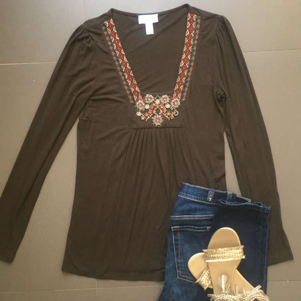 LOFT Embellished Top